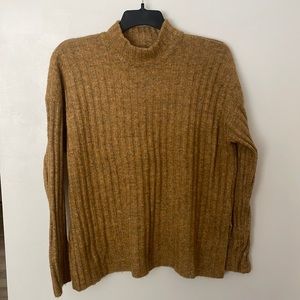 Pieces Wool/Mohair Blend Mock Neck Sweater